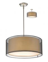 Z-Lite 192-24BK-C - 3 Light Convertible Pendant