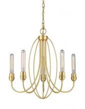 Z-Lite 3000-5SG - 5 Light Chandelier