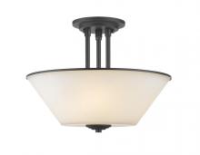 Z-Lite 432SF-BRZ - 3 Light Semi Flush Mount