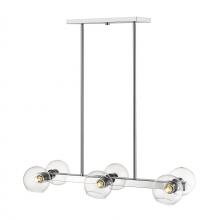 Z-Lite 455-6L-CH - 6 Light Linear Chandelier