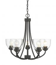 Z-Lite 460-5-BRZ - 5 Light Chandelier