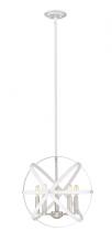 Z-Lite 463-18HWH-BN - 5 Light Chandelier