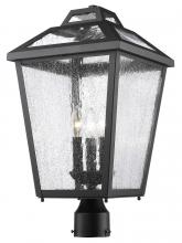 Z-Lite 539PHBR-BK - 3 Light Outdoor Post Mount Fixture