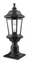 Z-Lite 540PHM-533PM-BK - 1 Light Outdoor Pier Mounted Fixture