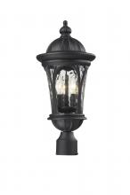 Z-Lite 543PHM-BK - 3 Light Outdoor Post Mount Fixture