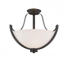 Z-Lite 7000SF-BRZ - 3 Light Semi Flush Mount