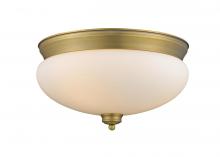 Z-Lite 721F3-HBR - 3 Light Flush Mount