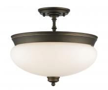 Z-Lite 721SF-OB - 3 Light Semi Flush Mount