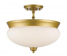 Z-Lite 721SF-SG - 3 Light Semi Flush Mount