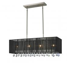 Z-Lite 890-34BK - 4 Light Linear Chandelier