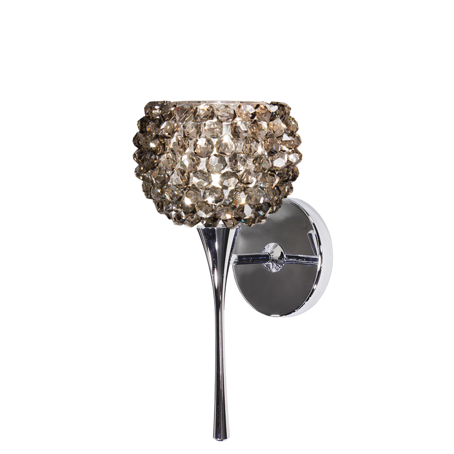 crystal torch wall sconce