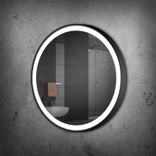 Paris Mirrors CHICR32323000-BLK - Chic Framed Round Mirror (Frontlit)