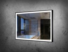 Paris Mirrors CHICX48353000-BLK - Chic Black Framed Rectangle Mirror (Frontlit)