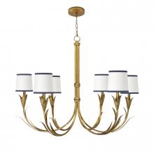 Regina Andrew 16-1416GLD-NAV - Regina Andrew River Reed Chandelier Small (Antiq