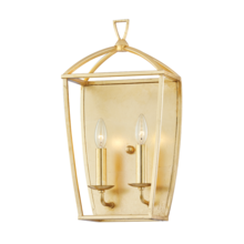 Hudson Valley 8302-GL - 2 LIGHT WALL SCONCE