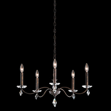 Schonbek 1870 MD1005N-76H - Modique 5 Light 120V Chandelier in Heirloom Bronze with Clear Heritage Handcut Crystal