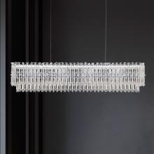 Schonbek 1870 S8148-51O - Tahitian 48in LED 3000K/3500K/4000K 120V-277V Linear Pendant in Black with Clear Optic Crystal