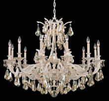 Schonbek 1870 6952-23H - Sophia 12 Light 120V Chandelier in Etruscan Gold with Clear Heritage Handcut Crystal