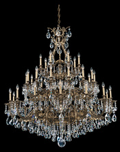 Schonbek 1870 6967-23H - Sophia 35 Light 120V Chandelier in Etruscan Gold with Clear Heritage Handcut Crystal