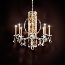 Schonbek 1870 RS8308N-48H - Siena 8 Light 120V Chandelier in Antique Silver with Clear Heritage Handcut Crystal