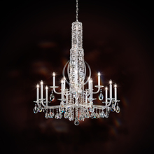 Schonbek 1870 RS8415N-48H - Siena 17 Light 120V Chandelier in Antique Silver with Clear Heritage Handcut Crystal