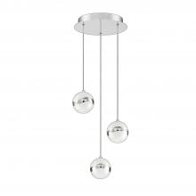 Kendal PF145-3LPA-CH - MYSTYKE 3-Light Chrome LED Pan