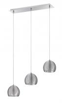 Kendal PF46-3LBR-CH - La CAGE series 3-Light Chrome Pendant Bar