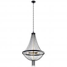 Kichler 52047BKT - Alexia 39.5&#34; 5 Light Chandelier with Crystal Beads in Textured Black