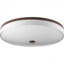 Progress P3612-2030K9 - Weaver LED Collection Three-Light LED 22&#34; Flush Mount