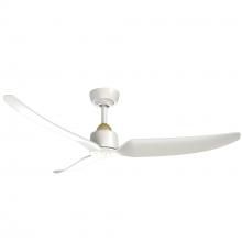 Kuzco Lighting Inc CF92952-BG/WH - Hugo 52-in Brushed Gold/Matte White FAN Ceiling Fan