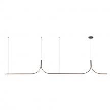 Kuzco Lighting Inc LP17910-BK-UNV-010-RT - Thread 10-ft Black LED Linear Pendant