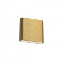 Kuzco Lighting Inc AT6506-BG - Slate 6-in Brushed Gold LED All terior Wall