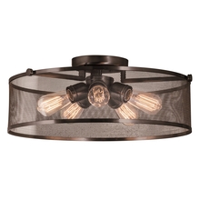 DVI DVP15718GR-N - Gastown Large 5 Light Semi-Flush Mount