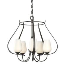 Hubbardton Forge - Canada 103045-SKT-14-GG0303 - Flora 5 Arm Chandelier