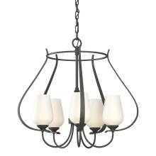 Hubbardton Forge - Canada 103045-SKT-20-GG0303 - Flora 5 Arm Chandelier