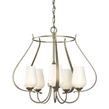 Hubbardton Forge - Canada 103045-SKT-84-GG0303 - Flora 5 Arm Chandelier