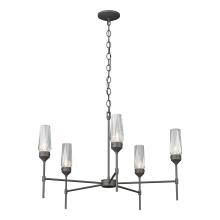 Hubbardton Forge - Canada 105060-SKT-20-CR - Luma 5 Arm Chandelier