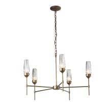 Hubbardton Forge - Canada 105060-SKT-84-CR - Luma 5 Arm Chandelier