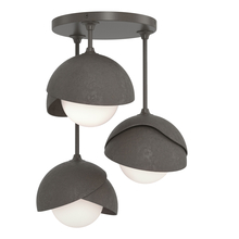 Hubbardton Forge - Canada 121374-SKT-07-07-GG0711 - Brooklyn 3-Light Double Shade Semi-Flush