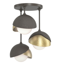 Hubbardton Forge - Canada 121374-SKT-07-86-GG0711 - Brooklyn 3-Light Double Shade Semi-Flush