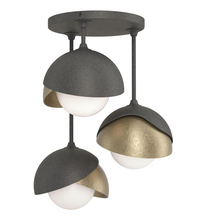 Hubbardton Forge - Canada 121374-SKT-20-84-GG0711 - Brooklyn 3-Light Double Shade Semi-Flush