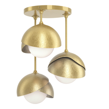 Hubbardton Forge - Canada 121374-SKT-86-86-GG0711 - Brooklyn 3-Light Double Shade Semi-Flush