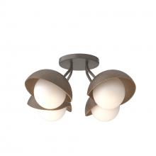 Hubbardton Forge - Canada 121375-SKT-07-05-GG0711 - Brooklyn 4-Light Single Shade Semi-Flush