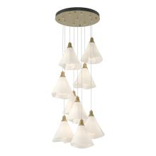 Hubbardton Forge - Canada 131102-SKT-LONG-86-SH1987 - Mobius 9-Light Pendant