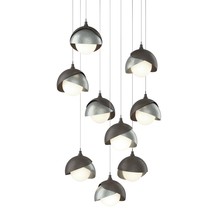 Hubbardton Forge - Canada 131105-SKT-LONG-07-82-GG0711 - Brooklyn 9-Light Double Shade Pendant