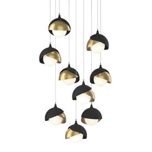 Hubbardton Forge - Canada 131105-SKT-LONG-10-86-GG0711 - Brooklyn 9-Light Double Shade Pendant