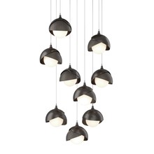 Hubbardton Forge - Canada 131105-SKT-LONG-14-07-GG0711 - Brooklyn 9-Light Double Shade Pendant