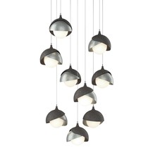 Hubbardton Forge - Canada 131105-SKT-LONG-20-82-GG0711 - Brooklyn 9-Light Double Shade Pendant