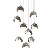 Hubbardton Forge - Canada 131105-SKT-LONG-85-05-GG0711 - Brooklyn 9-Light Double Shade Pendant