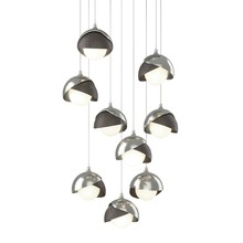 Hubbardton Forge - Canada 131105-SKT-LONG-85-07-GG0711 - Brooklyn 9-Light Double Shade Pendant